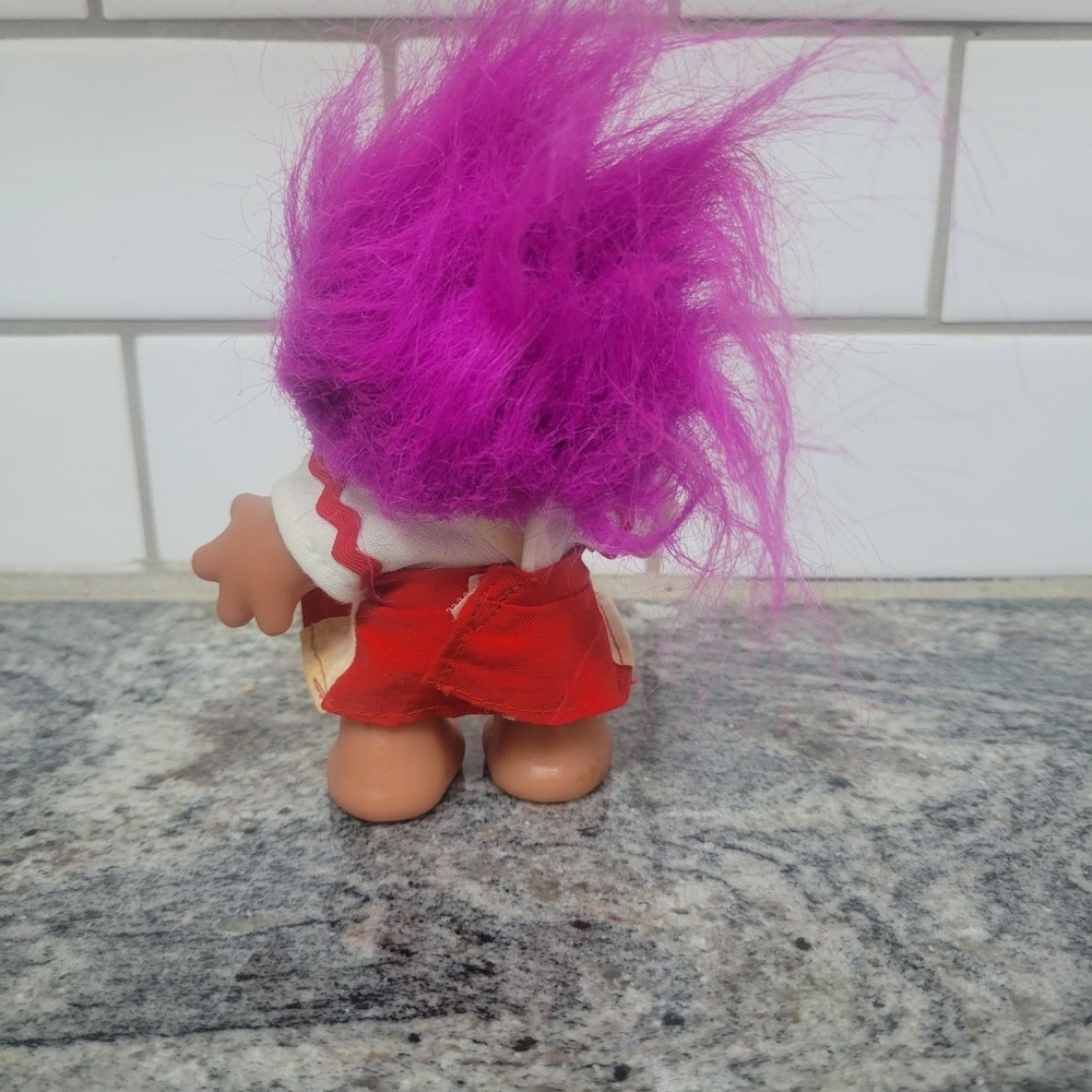 Authentic vintage DAM troll doll marked © DAM 1986 Made in Denmark. - Picture 2 of 3